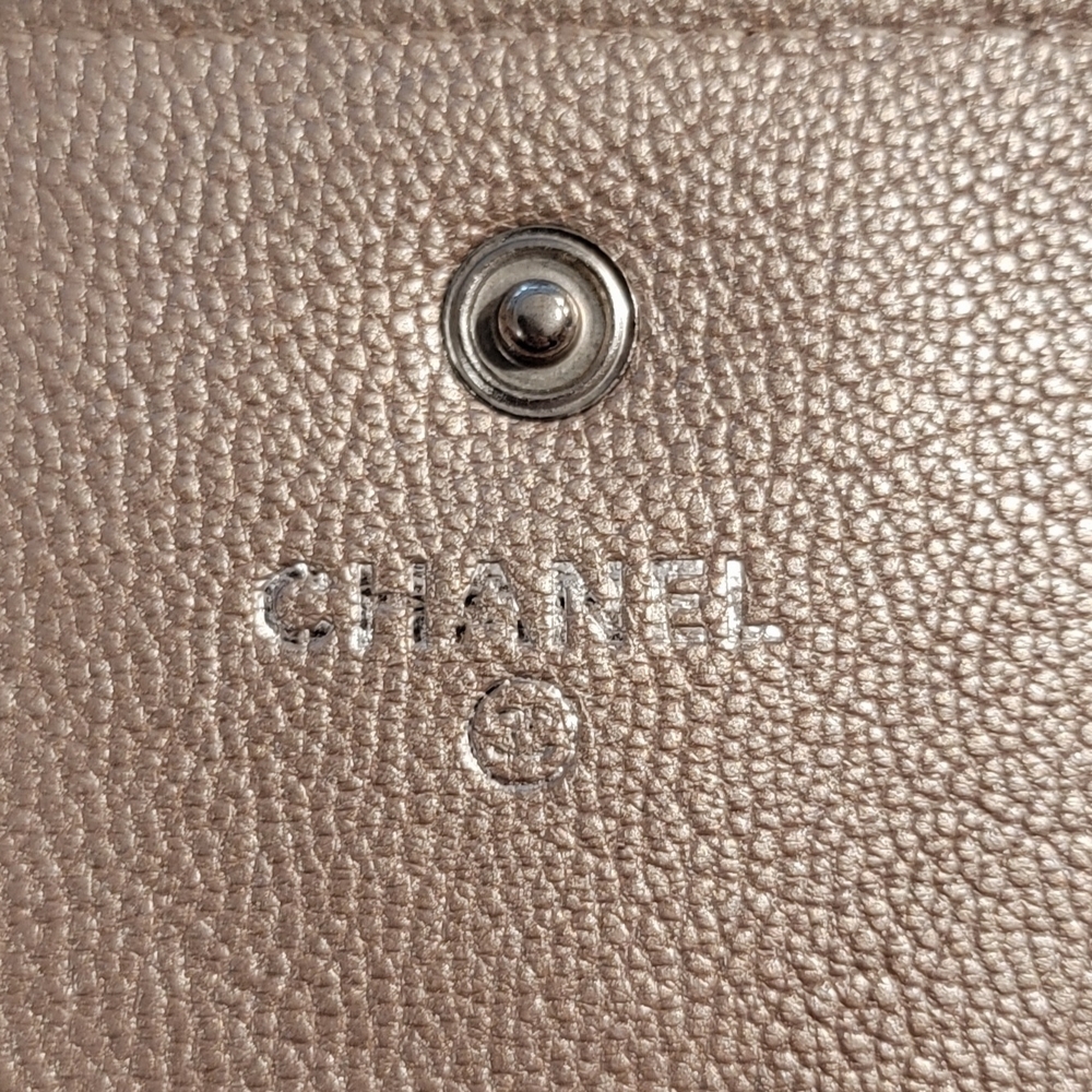 Chanel Champagne/Rose Wallet | Mixed Metal | Excellent Condition - Picture 4 of 11